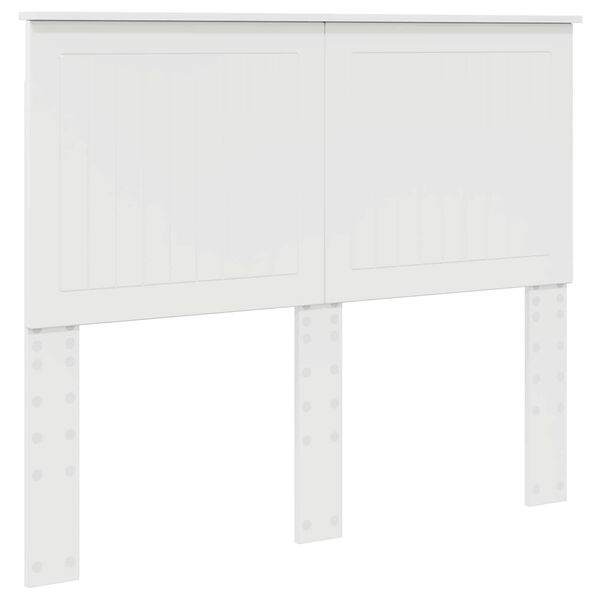 vidaXL Headboard with Headboard Gloss White 135 cm Engineered wood