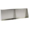 vidaXL Retaining Wall 2 pcs 60 x 12 x 50 cm Stainless Steel Silver