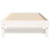 vidaXL Pull-out Day Bed without Mattress White 2x(75x190) cm