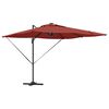 vidaXL Umbrella Terracotta 286 x 284 x 270 cm Aluminium and Polyester