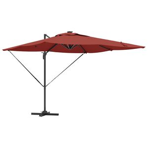 vidaXL Umbrella Terracotta 286 x 284 x 270 cm Aluminium and Polyester
