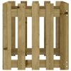 vidaXL Garden Planter with Fence Design 50x50x50 cm Impregnated Wood Pine
