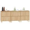 vidaXL Sideboards 3 pcs Sonoma Oak 60x35x70 cm Engineered Wood