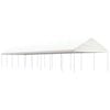 vidaXL Gazebo with Roof White 20,07x4,08x3,22 m Polyethylene