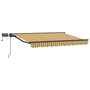 vidaXL Yellow, Grey and Anthracite 3.5 x 2 m Polyester with PU coating