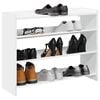 vidaXL Shoe Rack White 80x25x62 cm Engineered Wood