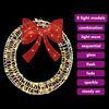 vidaXL Wreath with 60 LEDs Warm white 76 x 76 x 8 cm PET