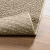 vidaXL Rug ZIZUR Beige 120x120 cm Jute Look Indoor and Outdoor