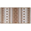 vidaXL Outdoor Rug Brown and White 80x150 cm Reversible Design
