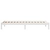 vidaXL Extra Long Bed Frame without Mattress White 90x210 cm Solid Wood Pine