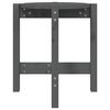vidaXL Coffee Table Grey &Oslash; 42.5x45 cm Solid Wood Pine