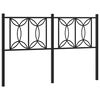 vidaXL Metal Headboard Black 140 cm