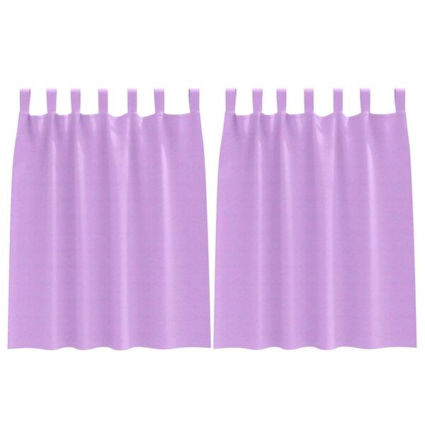 vidaXL Blackout Curtains with Rings 2 pcs Purple 140 x 140 cm
