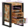 vidaXL Bedside Cabinet 40x40x59 cm Solid Wood Reclaimed