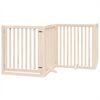 vidaXL Dog Gate with Door Foldable 10 Panels 800 cm Poplar Wood