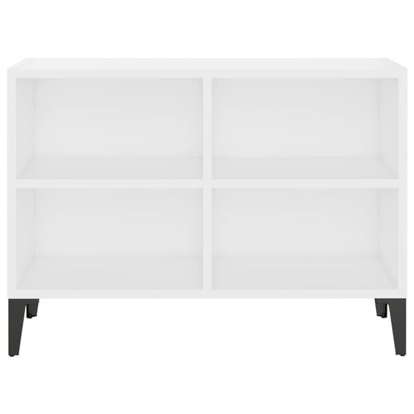 vidaXL TV Cabinet with Metal Legs White 69.5x30x50 cm