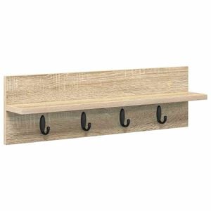 vidaXL Wall-Mounted Coat Rack Sonoma Oak 60 x 10.5 x 18 cm