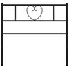 vidaXL Metal Replace Headboard Black 75 cm