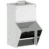 vidaXL Chicken Feeder Silver 20 x 25 x35 cm Galvanised Steel