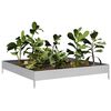 vidaXL Garden Raised Bed 100x100x18.5 cm Galvanised Steel