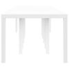 vidaXL Garden Dining Table White 350 x 100 x 73 cm Poly Rattan