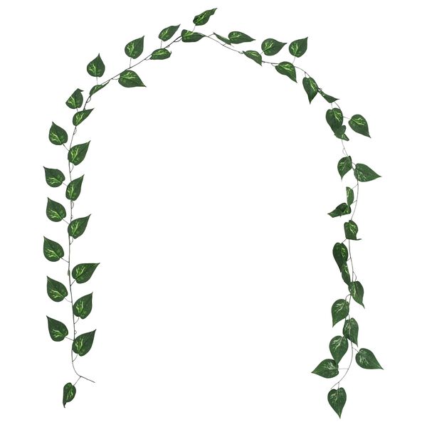 vidaXL Artificial Pothos 5 pcs Green 300 cm Plastic
