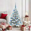 vidaXL Artificial Christmas Tree with 150 LEDs White 120 cm PE and PVC