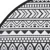 vidaXL Outdoor Carpet ARAKIL Black Ø200 cm PP