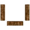 vidaXL TV Cabinet Set 6 pcs Smoked Oak Engineered Wood