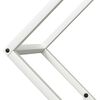 vidaXL Firewood Rack White 60x25x60 cm Cold-rolled steel