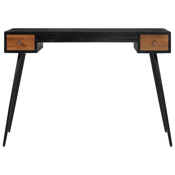 vidaXL Desk 117x56.5x75 cm Solid Reclaimed Teak