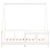 vidaXL Kids Bed Frame White 70x140 cm Solid Wood Pine