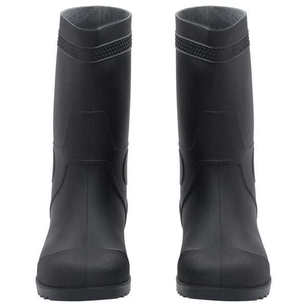 vidaXL Rain Boots Black Size 41 PVC