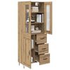 vidaXL Highboard Artisan Oak 69.5 x 34 x 90 cm Engineered Wood