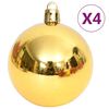 vidaXL 108 Piece Christmas Bauble Set Gold and Red