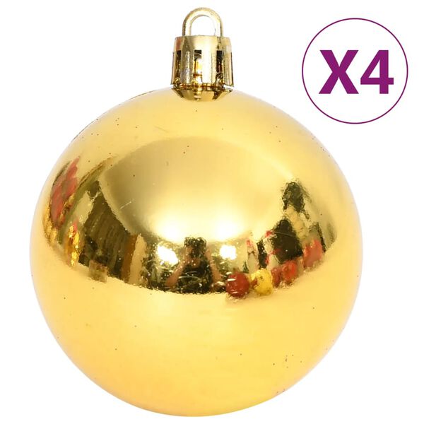 vidaXL 108 Piece Christmas Bauble Set Gold and Red