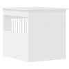 vidaXL Dog Crate Furniture White 64.5x80x71 cm Engineered Wood