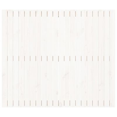 vidaXL Wall Headboard White 127.5x3x110 cm Solid Wood Pine