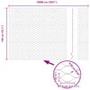 vidaXL Fence Post Grey 100 x 1.4 m (50 mm mesh) Steel and PVC