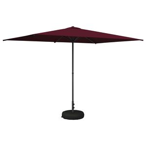 vidaXL Garden Parasol with Base 200 x 300 cm Polyester Rectangular