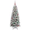 vidaXL Artificial Christmas Tree with 150 LEDs White 63 x 63 x 150 cm