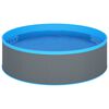 vidaXL Splash Pool | Grey and Blue | Steel, PVC | Large | Sturdy | Splash Pool