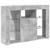 vidaXL Corner LED TV Cabinet Concrete Grey 100x40x68cm Engineered Wood