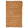 vidaXL Hand-woven Chindi Rug Leather 160x230 cm Tan