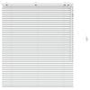 vidaXL Venetian Blind White 110 x 130 cm 35 mm Solid Paulownia Wood