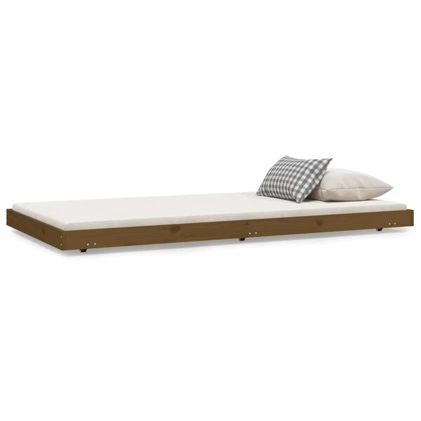 vidaXL Bed Frame without Mattress Honey Brown 80x200 cm Solid Wood Pine
