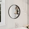 vidaXL Wall Mirror Black 50 cm