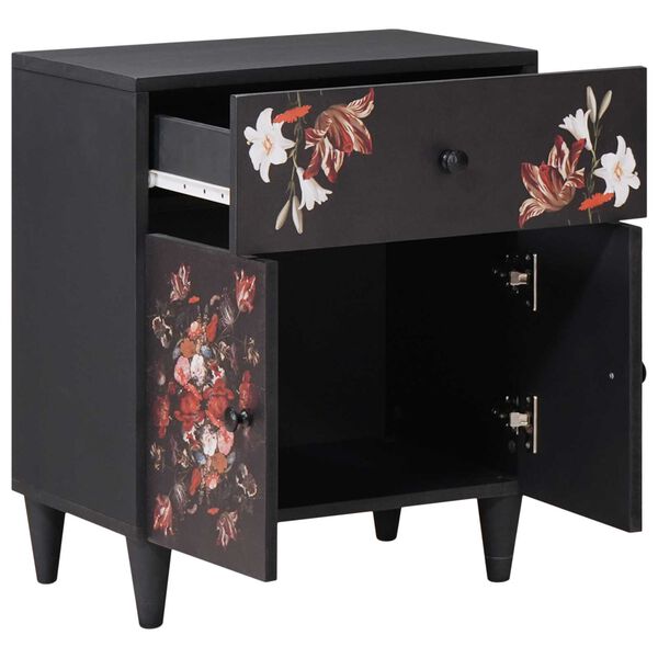 vidaXL Bedside Table Multicolour 50 x 33 x 60 cm Solid Mango Wood