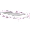 vidaXL Bed Frame without Mattress White 75x190 cm Small Single Solid Wood Pine