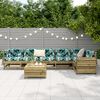 vidaXL 7 Piece Garden Sofa Set Impregnated Wood Pine